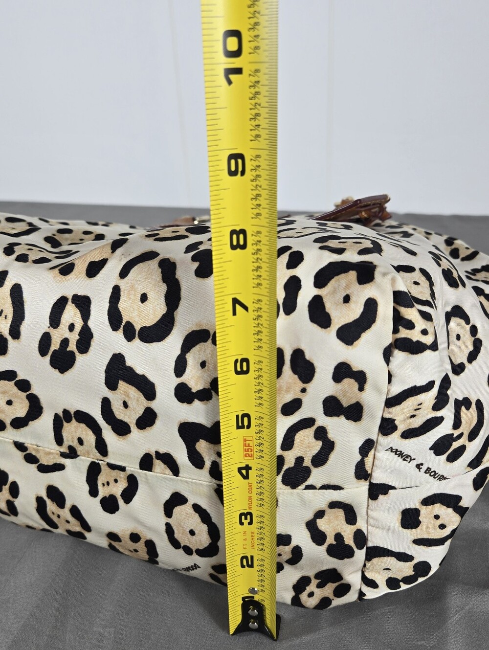 Dooney & Bourke Leopard Print Travel Tote Statement Iconic - Picture 14 of 16